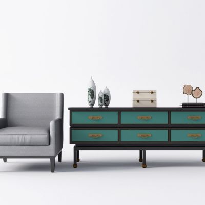 现代休闲沙发电视柜