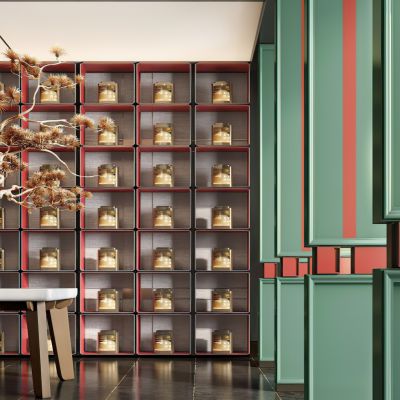 新中式大堂入口