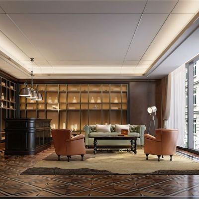 别墅红酒屋吧台休闲沙发