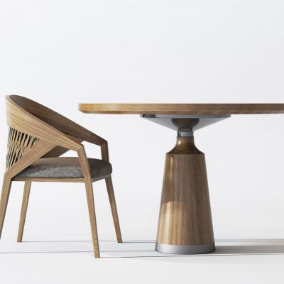 现代酒店客房桌椅组合