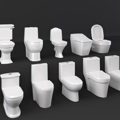 现代马桶3D模型