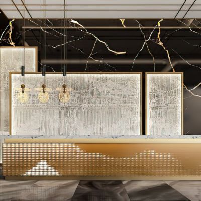 酒店大堂前台接待