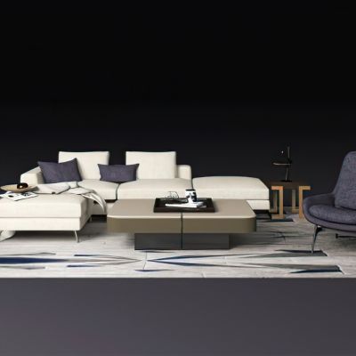 现代沙发休闲椅组合