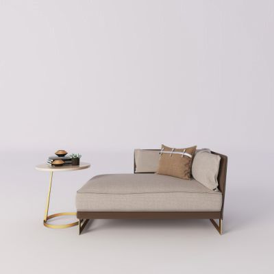 现代贵妃椅休闲沙发3D模型