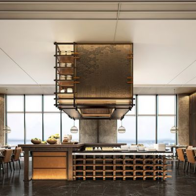 现代度假酒店全日制餐厅