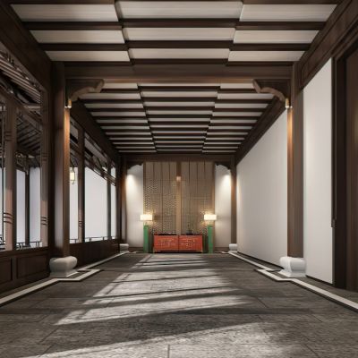 新中式酒店走廊