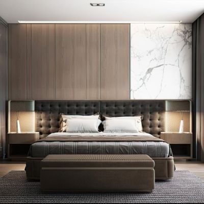 现代样板房卧室