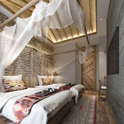 东南亚民宿酒店客房