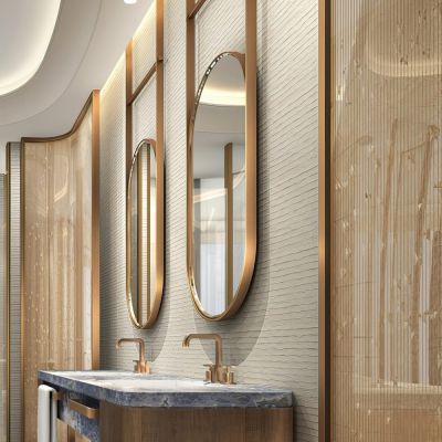 现代酒店套房卫生间