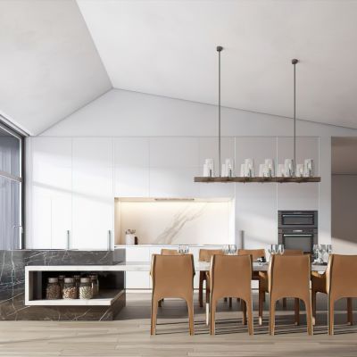 现代样板房开放厨房