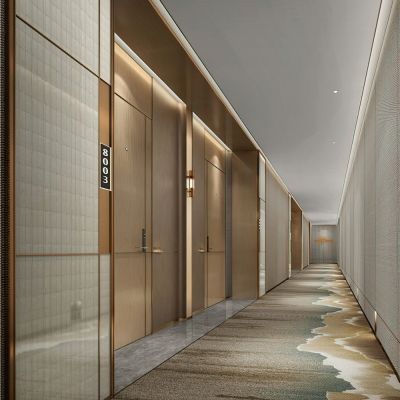 度假酒店客房走道