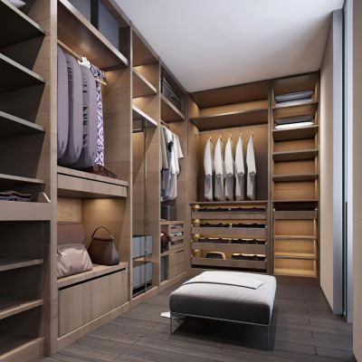 现代衣帽间3D模型