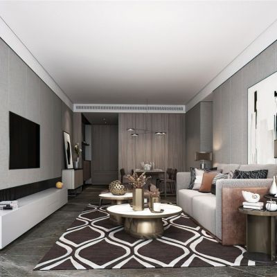 现代样板房客厅