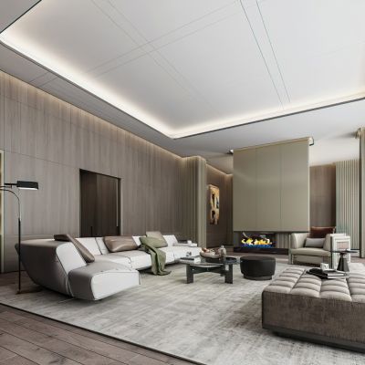 现代样板房客厅