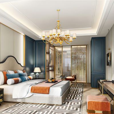 现代样板房卧室