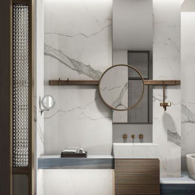 现代酒店客房卫生间3D模型