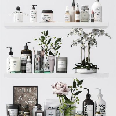 现代卫生间饰品摆件3D模型