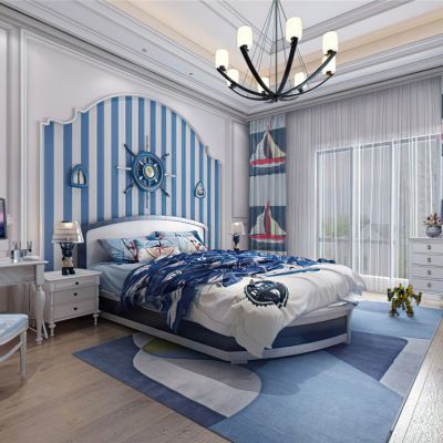 地中海儿童房卧室3D模型