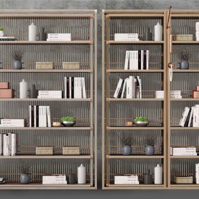 新中式书柜书架
