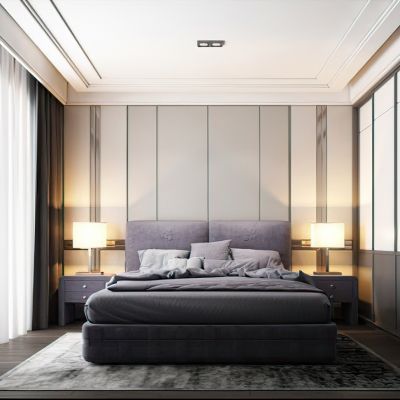 现代样板房卧室