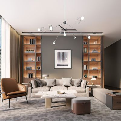 现代样板房客厅