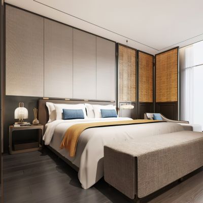 现代客房卧室