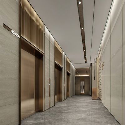 现代酒店电梯厅