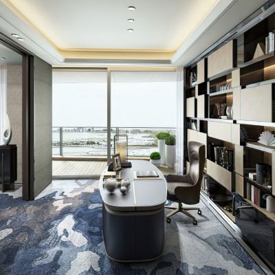 深圳湾一号T户型书房