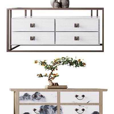 新中式边柜玄关柜