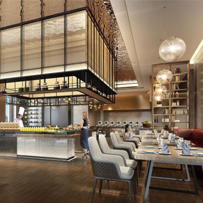 现代酒店全日制餐厅