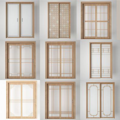 厨房玻璃门组合