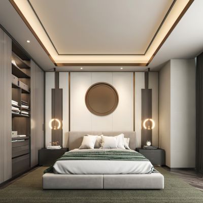 现代样板房卧室