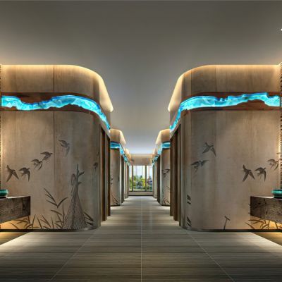 新中式卫生间3D模型