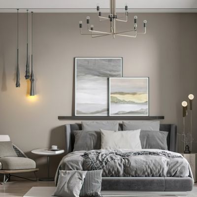 现代休闲卧室双人床