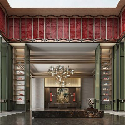 新中式大堂中庭