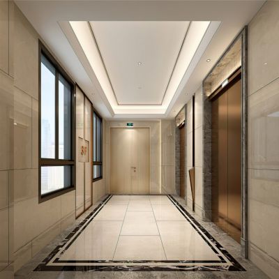 公寓电梯厅3D模型