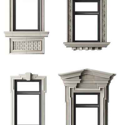 简欧石膏线窗框