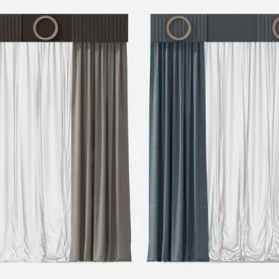 现代轻奢窗帘组合