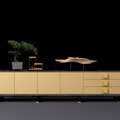 现代皮质电视柜