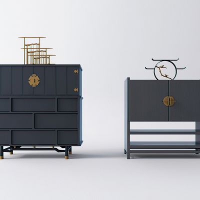 新中式装饰柜玄关柜