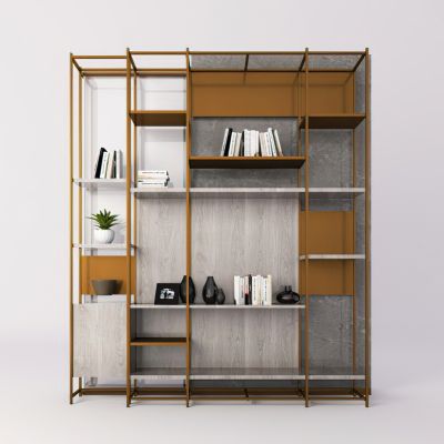 现代金属书架
