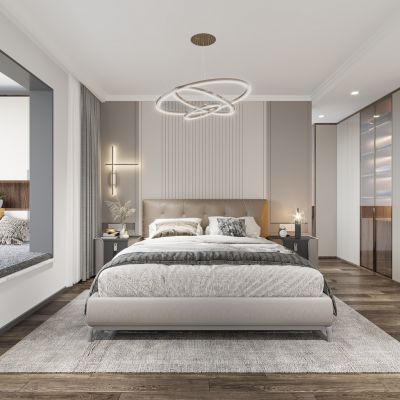 现代卧室卫生间