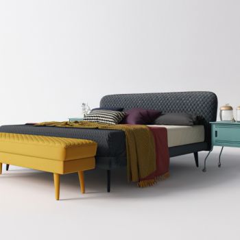 现代床品床头柜组合