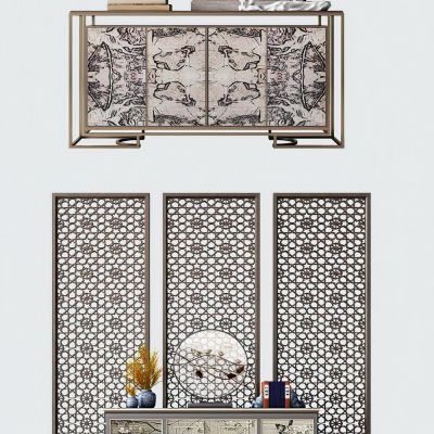 新中式边柜玄关柜