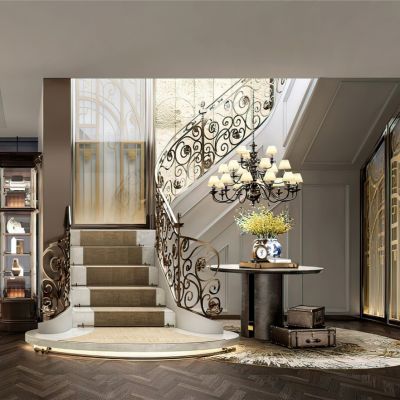 欧式古典楼梯间
