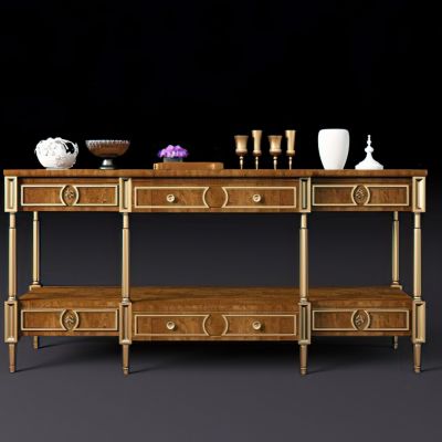 欧式古典边柜装饰品