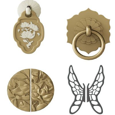 中式门拉手五金构件