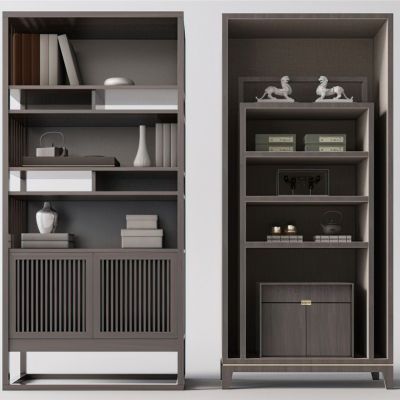 中式书架书柜
