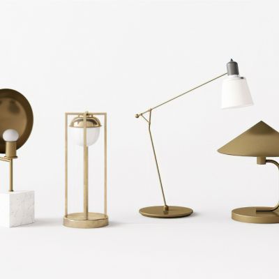 现代台灯3D模型