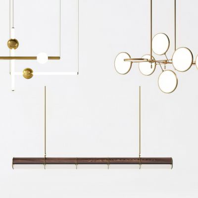 现代吊灯3D模型